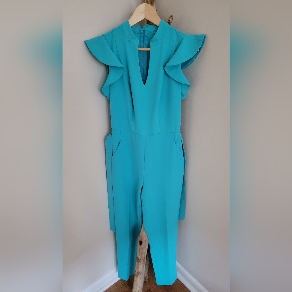 Teal jumpsuit